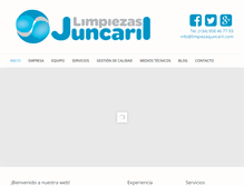 Tablet Screenshot of limpiezasjuncaril.com